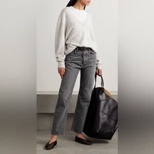 NWT AGOLDE pinch wast skinny ultra highrise grey denim 5 pckt distressed jean 26